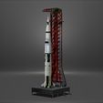 1.jpg Nasa Saturn V Rocket and Launch Pad Apollo 3D model, file STL OBJ for 3D Printer