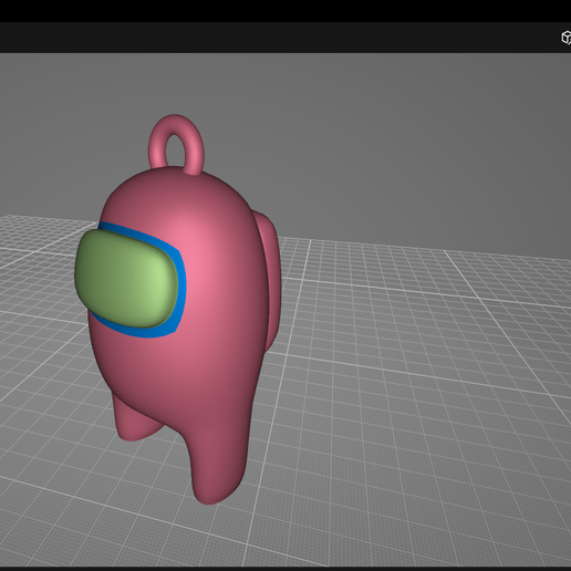 Download OBJ file among us key ring 3D • 3D printable object ・ Cults