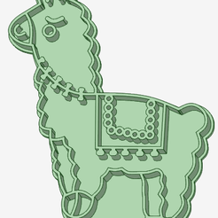 Llama-4_e.png STL file Flame 4 cookie cutter・3D printable model to download, osval74