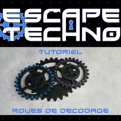01 Vignette.jpg Fichier STL gratuit Engrenage de décodage - Escape Game・Modèle pour impression 3D à télécharger