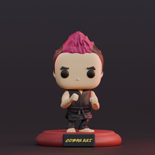 🦂 Figura Funko Pop Johnny Lawrence Cobra Kai 🥋・Archivo STL