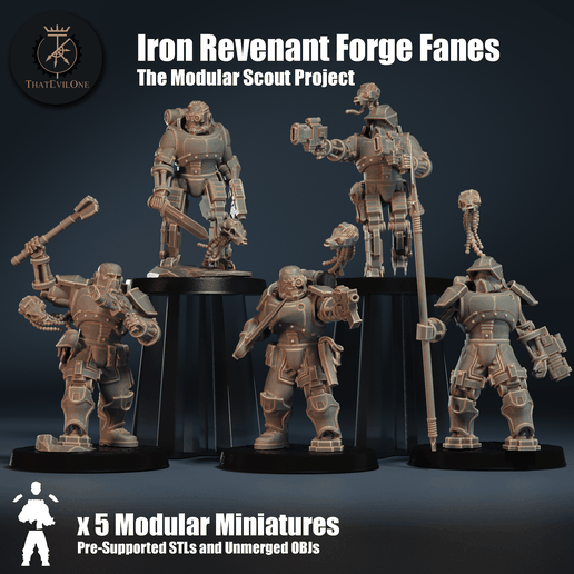 Modular Scout Forge Fanes - Presupported 3D model