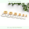 2.jpg 3D file Hoop Earring Guide 6 Sizes, Polymer Clay Hoop Measuring Guide・3D print model to download, craftunicutters