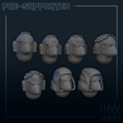 heads2.png GALACTIC WARRIORS - FOREGUARD VETERANS - HELMETS [PRE-SUPPORTED]