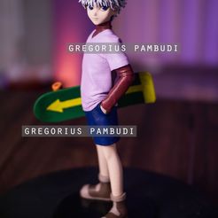 IMG_6997.jpg 3D-Datei Jäger x Jäger Killua Zoldyck Fan Art Statue 3d druckbar・Modell zum Herunterladen und 3D-Drucken