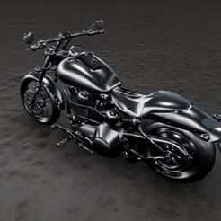 A809C2C7-E4AE-4FDD-A64B-0CB6227739E6.png Fichier STL Motos - Harley Davidson FXSTB Night Train・Modèle pour imprimante 3D à télécharger