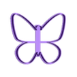 mariposa clasica mod 4 cortador stl.stl butterfly cookie cutter cutting 3d model pack x4