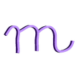 m_linotype_manuscrit_minuscule_alphabet.stl handwritten typography