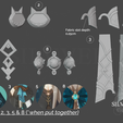 5.png Lynette Accessories Bundle for Cosplay - Genshin Impact - Instant Download STL Files for 3D Printing