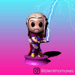 Thor-Instagram-Post-copy.png Archivo STL gratis MARVEL DOUBLE BIT: THOR LOVE & THUNDER・Modelo para descargar y imprimir en 3D, Blenkhorn