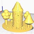 toww.jpg Old Ruined Tower Forest Diorama