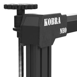 FAGFABBA-B-REV-B.jpg STL file ANYCUBIC KOBRA NEO - Z-axis guide with thumbwheel・3D printer model to download