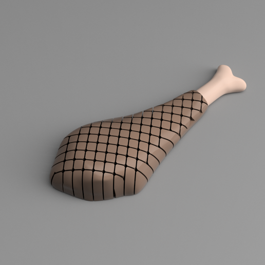 💾 Floppy Turkey Leg・ STL File for 3D printing・Cults