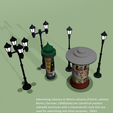 23.png Classic Street Lights, advertising column, HO, 1:43, 1:64, 1:72, 1:87, 1:35, 28 MM, 1:48, 1:50, 1:60, 1:76, 1:100