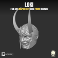 en ; ome 2 = Loki, fan art head sculpt for action figures