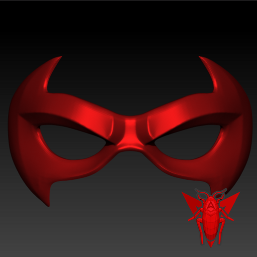A1.png Télécharger fichier OBJ Masque Red Hood / Antifaz Red Hood. • Design pour imprimante 3D, Redroach