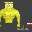 10.png 3D-Datei Muscle Spongebob meme sculpture 3D print・Design für den 3D-Druck zum Herunterladen