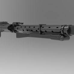 render4.jpgABB150D0-A830-481D-B735-2C72306F0485Zoom.jpg Fichier STL DLT-19 stormtrooper blaster lourd grandeur nature pour impression 3d (échelle 1:1)・Design imprimable en 3D à télécharger