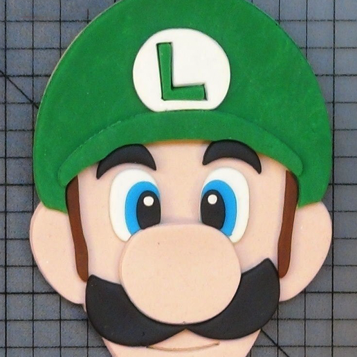 Luigi Super Mario Bros Cutter Cookie modulated (Cortador de Biscoito Luigi Modulado) - 3D model önizlemesi