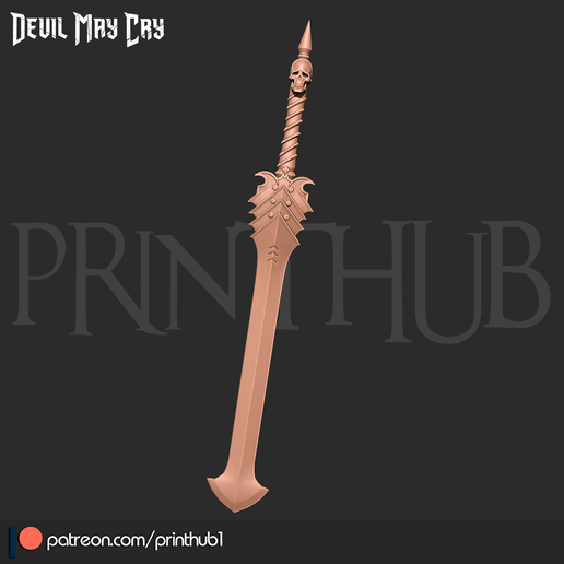 Espada Larga De Cosplay Impresa En 3D – 63 Cm, PLA, Réplica De Anime Para Disfraces Y Coleccionables