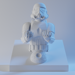 stormtroopercontrollerholder.png Archivo STL Soporte para mando de consola de soldado de asalto・Modelo de impresora 3D para descargar