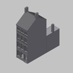 Dreifensterhaus_1.jpg Free 3D file Cityhouse - Stadthaus・3D printer model to download