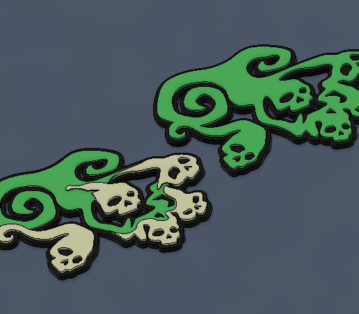 🎲 Corruption token・ STL File for 3D printing・Cults