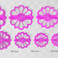 Capture.png Clay Cutter STL File - Deco Flower 2 - Earring Digital File Download- 8 sizes and 2 Earring Cutter Versions, cookie cutter