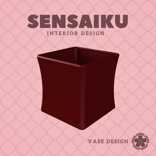44. Cube 44 Custom Vase Design: Personalized Forms for Miniature and Modern Spaces - Ikebana Home Decoration for Modern Diorama