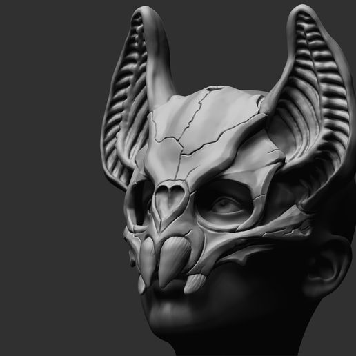Bat skull mask