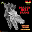 1.png 3D Picture Dragon Head with light