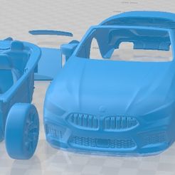 BMW-M8-Competition-Cabrio-2020-Cristales-Separados-1.jpg 3D file BMW M8 Competition Cabrio 2020 Printable Car・3D printing model to download