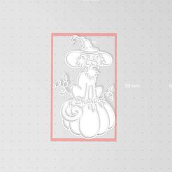 catonpumpkin1-2.jpg Archivo STL Gato brujo sobre calabaza, Gato con sombrero de bruja sobre calabaza grande, Arte brujo de Halloween, Arte de pared 2D・Objeto de impresión 3D para descargar, drakoniccreations