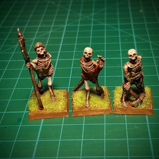 Skeletons! 28mm, no supports. 3D model