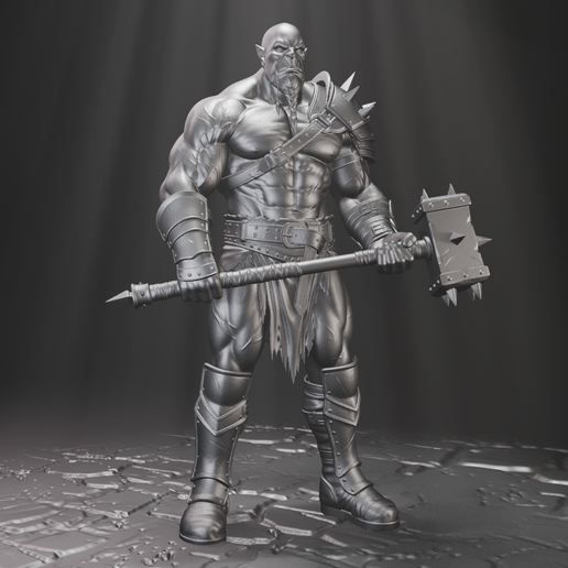 Orc male barbarian