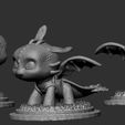 nocolor toothless.jpg Toothless Pop Funko 3D print model