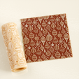 5.png Weihnachtsornamente Textur Roller STL-Datei, nahtlose Textur Roller für Ton, Fondant, Töpferei