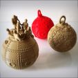 Christmas_Ball_Vignette_Ret_00000.jpg STL file Christmas decorations, Christmas ornaments.・Model to download and 3D print
