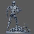 S-37.jpg Terminator T-800 Endoskeleton Salvation Diorama T2 Improved Version