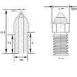 S30ff130f98484792876e1cc2f3870ff6u.jpg High-speed M6 Nozzle for Ender-3V3 SE/Ender-5 S1 Fusion360