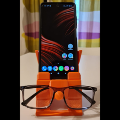 phone.png Smartphone stand with glasses holder