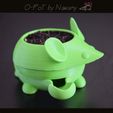 opot - 1.jpg STL file O-Pot - Tiny self- watering Pot・3D printable design to download