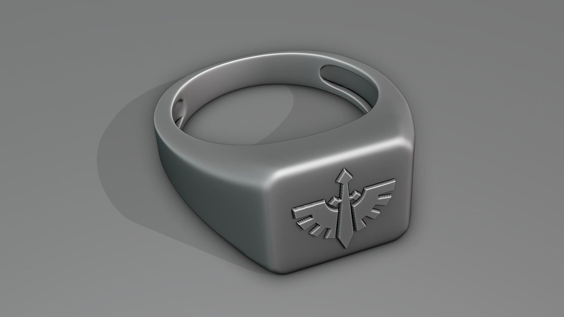 Space Marine Rings 3D file Warhammer 40K Space Marines Angeli Oscuri Ring・3D printer model ...
