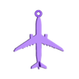 llavero avion vista superior.stl Lufthansa and plane keychain