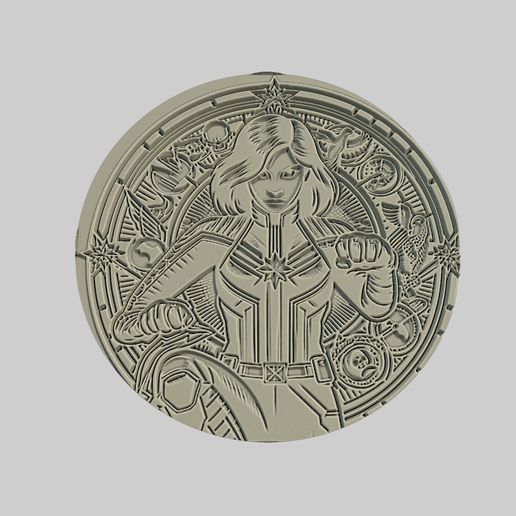 b_137.jpg Nico Minoru Medallion CNC Nico Minoru 3d Printer Obj Stl