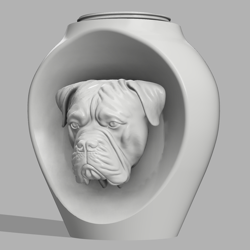 Dog urn - Cane Corso - with threaded closure