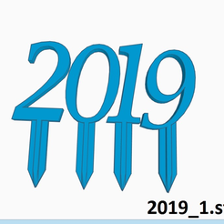 2019-1.PNG 2019 Decoration | Flower Stick / Plant Stake