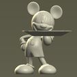 mickey-mouse.jpg mickey mouse holding plate - fruit stand- candy holder