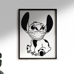 Mockup2-1.jpg STL file Stitch | Wall・3D printer model to download