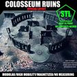 COLLO-1.jpg COLOSSEUM RUINS / STL easy print NO supports needed / Different Designs